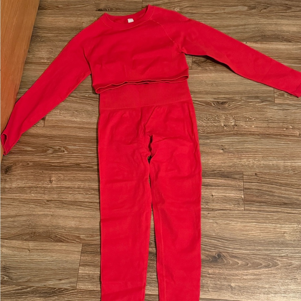 Amazon Red Two-Piece Lounge Set